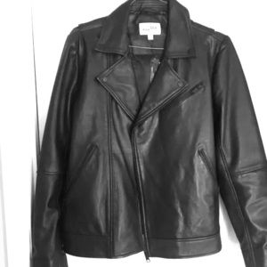 Frank+Oak Leather biker jacket